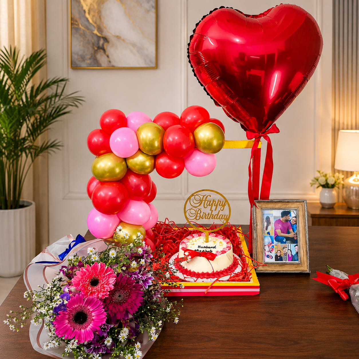 Balloon Cake Hamper Combo Pack